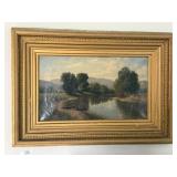 19th Century Oil on Canvas Landscape