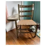 Vintage Stenciled Unique Arm Rest Chair