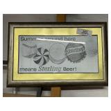 Sterling Beer Ad Framed
