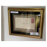 Franklin D. Roosevelt Framed Envelope
