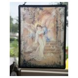 Framed Stained Glass Art Panel