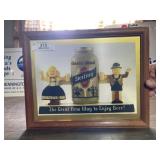 Framed Sterling Beer Ad