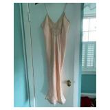 Vintage Peach Silk Slip Dress