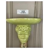 Mid Century Head Vase Wall Pocket