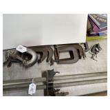 Lot of Various Size C-Clamps