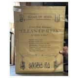 1925 Clean Up Evansville Paper Advertising
