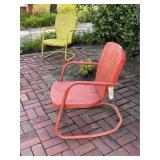2 Vintage Metal Rocking Chairs