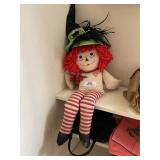 Raggedy Ann Doll with A Witches Hat