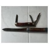 Keen Kutter 3 Blade Knife & Long Blade Knife