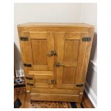 3 Door Wooden Ice Box