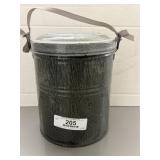 Vintage 4 Piece Grey Graniteware Bucket