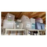 Large Lot of Plastic Tubs