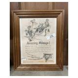 Conoco Gas Framed Ad