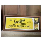 Sterling Beer Framed Ad