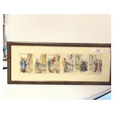 Framed French Fountain Scene