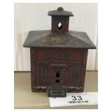 Antique Cast Iron Coin Bank