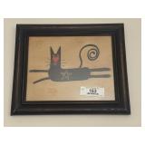Folk Art Cat Picture
