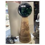 Gazing Ball & Pottery Stand