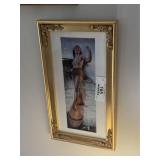 Framed Pin Up Girl