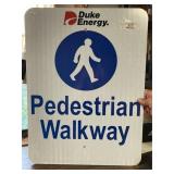 Metal Walkway Sign