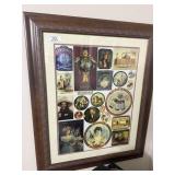 Large Framed Various Beer Advertisements