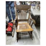 Antique Pressed Back Rocker