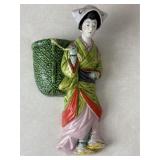 Bisque Vintage Japanese Wall Pocket