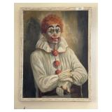 Clown Oil Painting on Canvas