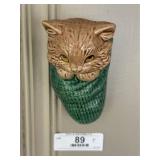 Cat in A Sock Wall Pocket