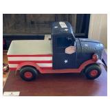 Metal Patriotic Replica Truck