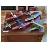 5 Replica Die-Cast Airplanes