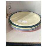 5 Fiesta Ware Plates