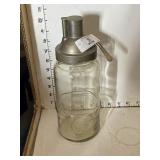 Antique Glass Kerosene Cookstove Fount Jar