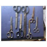 Lot of 7 Vintage Scissors