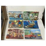 6 Collectible Walt Disney Post Cards