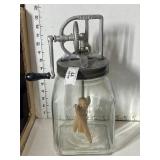 Vintage Dazey Glass Butter Churn