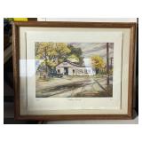 'Gabtown Garage' Artist Signed Framed Print