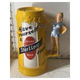 Vintage Sterling Beer Bank Stein