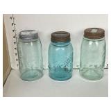 2 Mason Jars and 1 Ball Jar