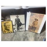 2 John Wayne & a Buffalo Bill Print
