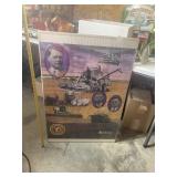 Framed Print of 70th Anniversary Gleaner Combine