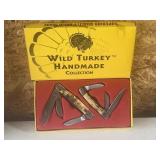 Set of 2 Wild Turkey Handmade Knife Collection