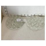 2 Glass Flower Frogs