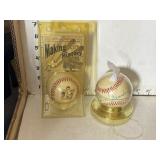 2 Vintage Collectible Baseballs