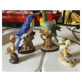4 Collectible Bird Figurines