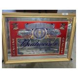 Vintage Budweiser King of Beers Mirrored Sign