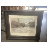 1987 Jerry Baum 'Winter in the Round' Framed Print