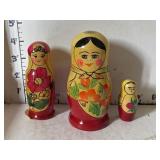 3 Wood Nesting Dolls