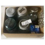 Box of Collectible Ball Jars and Lids