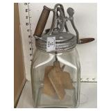 4 Quart Glass Butter Churn